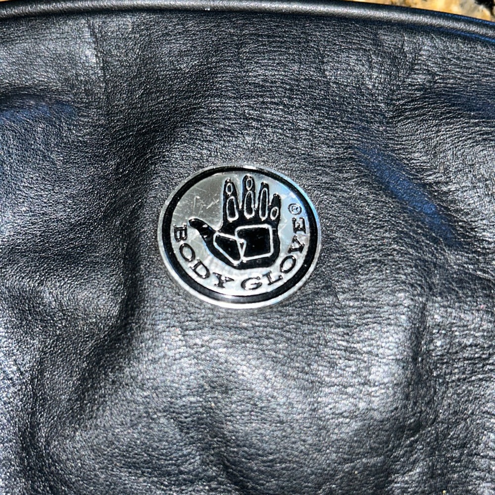 Vintage body glove fanny pack, black leather